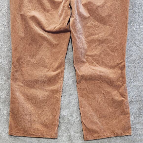 Talbots Womens Tan Corduroy Straight Leg Pants Size 16W Minimalist Academia - Picture 6 of 14